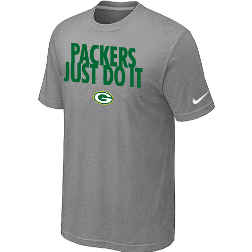 Nike Green Bay Packers "Just Do It" NFL T-Shirt - Grey